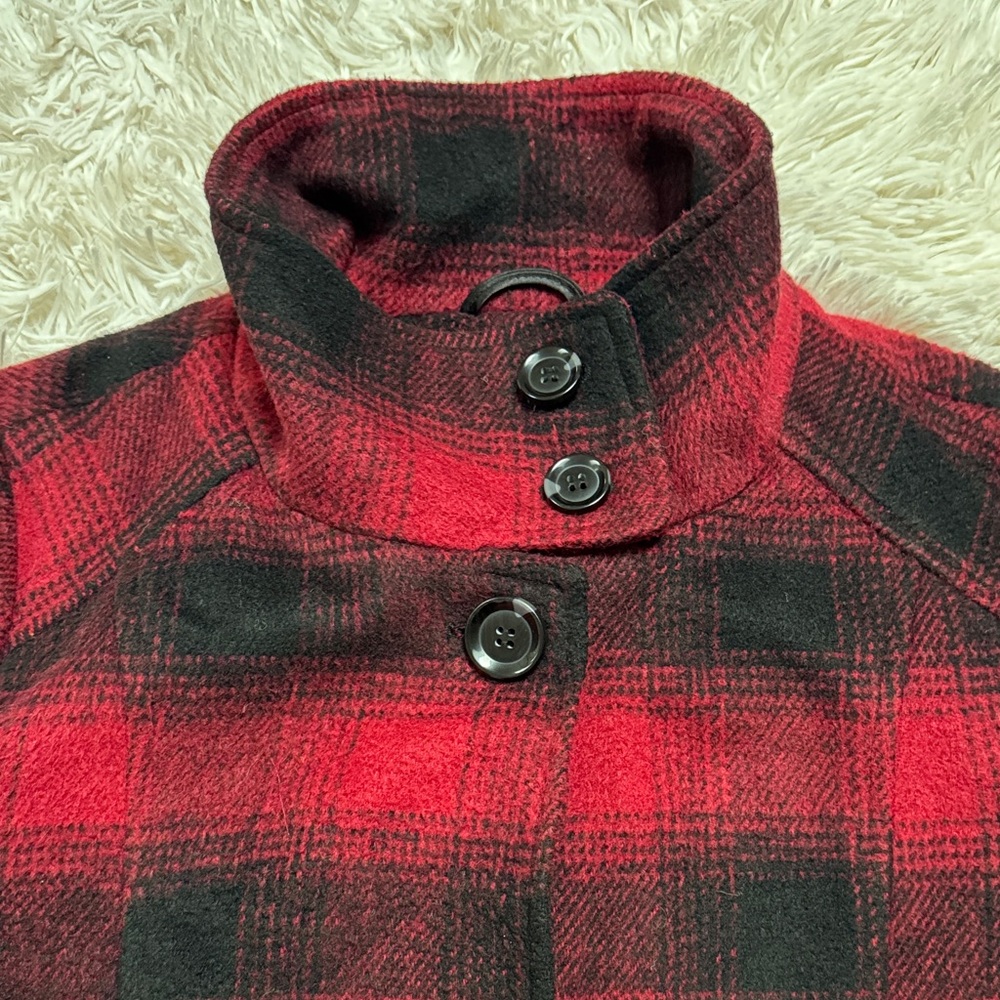 ๐2X HP๐ Weatherproof Plaid Peacoat ๐ Red & Black - Picture 8 of 16